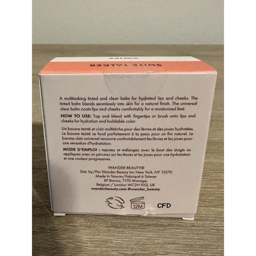 Wander Beauty Double Date Lip & Cheek Cream Blush Balm New In Box